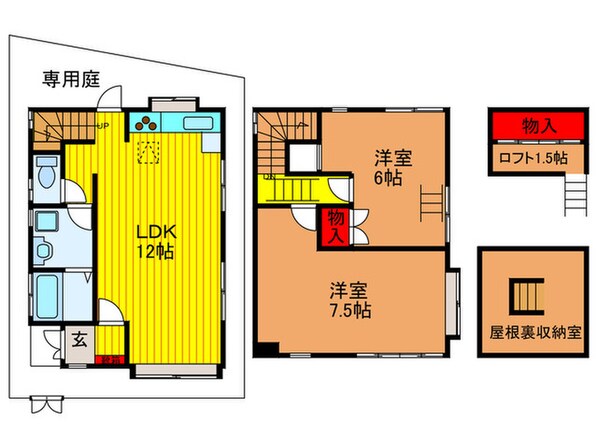 上島町戸建の物件間取画像